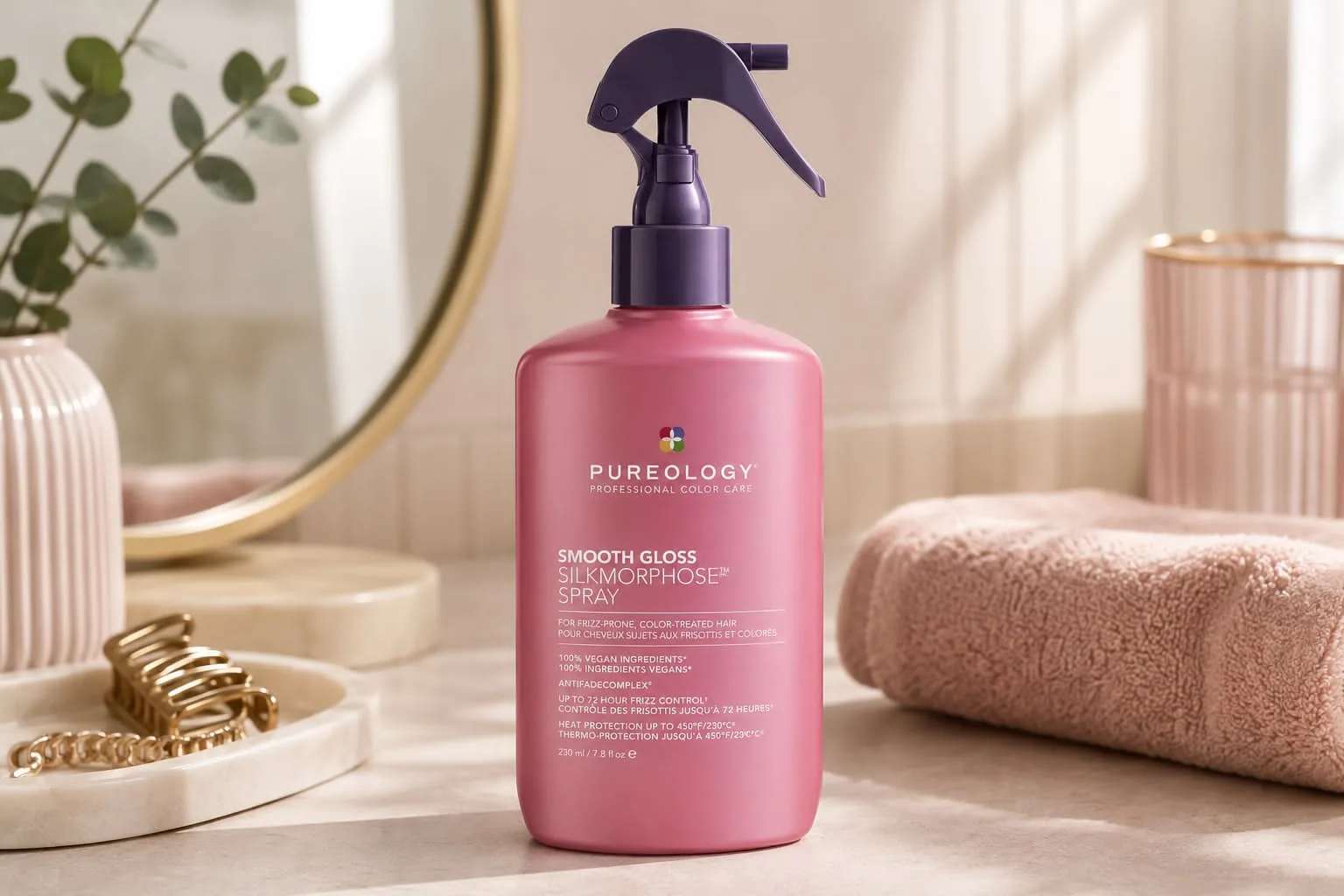 Pureology Smooth Gloss Silkmorphose Spray Review: Smooth, Shiny Hair That Lasts